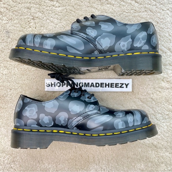 [US 7] DR DOC MARTENS 27686 DISTORTED LEOPARD PRINT Smooth Leather Oxford Shoes main image 6